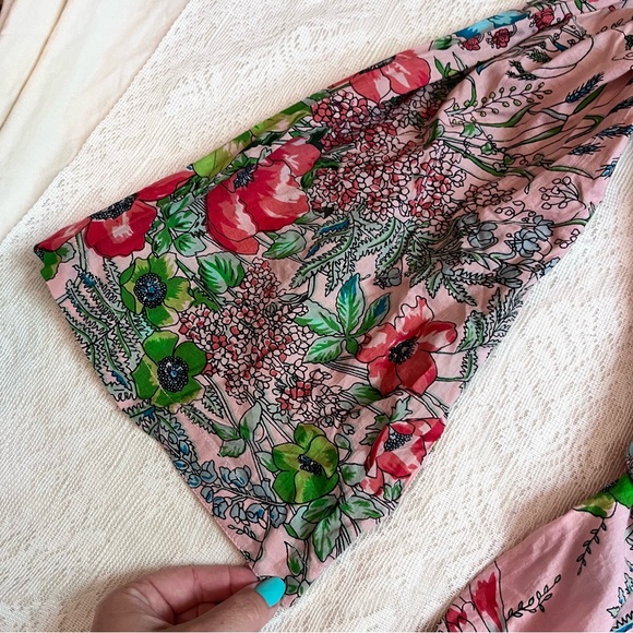 Plum Pretty Sugar floral cotton robe - Picture 7 of 10